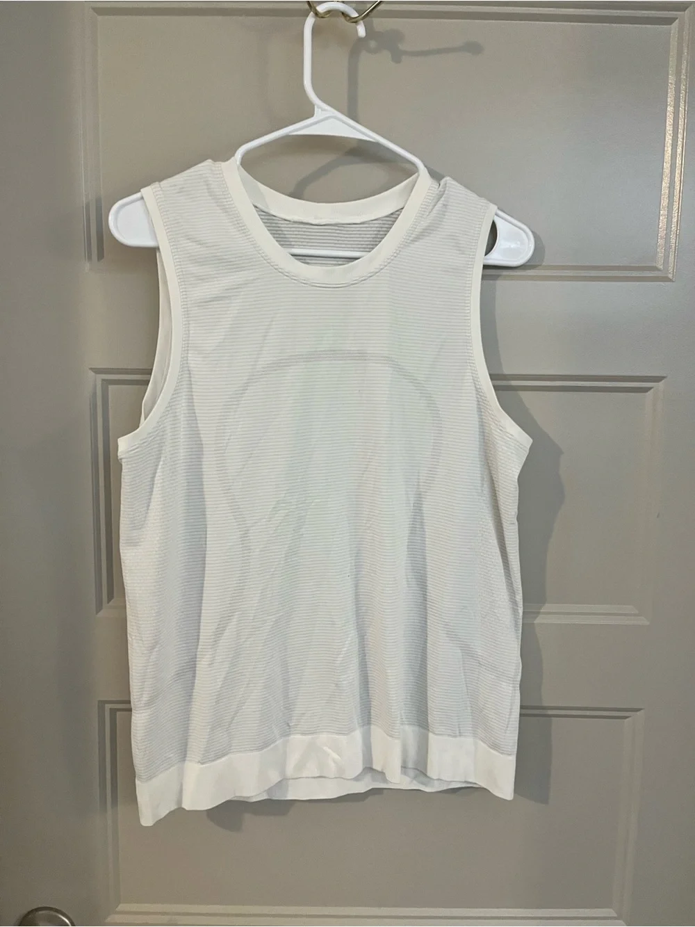 lululemon athletica White Athletic Racerback Tank